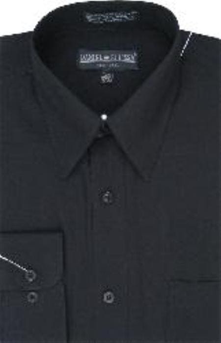 Mens Wholesale Black Dress Shirt - AlbertoNardoniStore