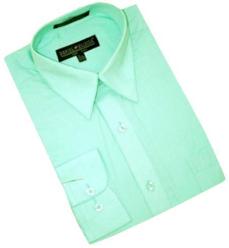 Mens Wholesale Mint Dress Shirt - AlbertoNardoniStore
