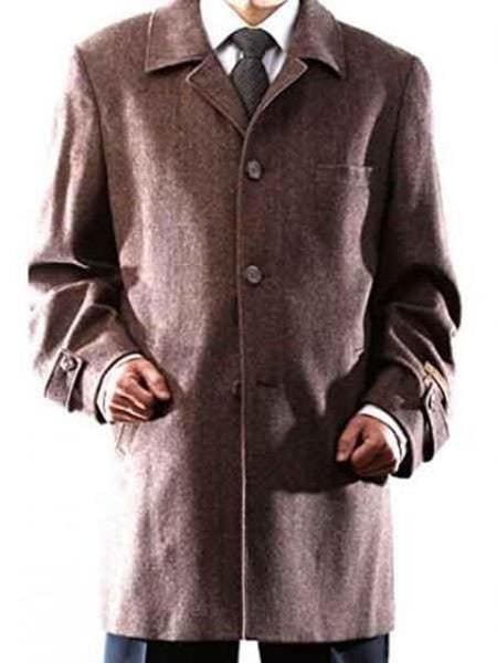 Mens Wool Dress Coat - Wool Dress Coat - AlbertoNardoniStore