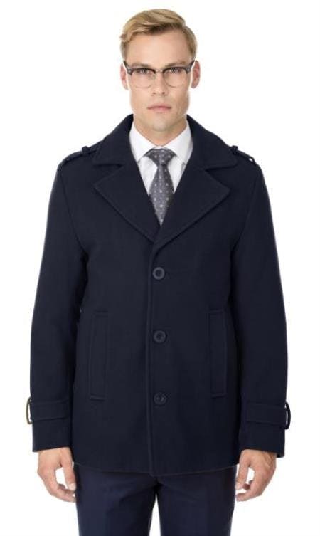 Mens Wool Dress Coat - Wool Dress Coat - AlbertoNardoniStore