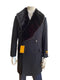 Mens Wool Trench coat - "Black" Color Mens Overcoat - AlbertoNardoniStore