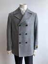 Mens Wool Trench coat - "Grey" Color Mens Overcoat - AlbertoNardoniStore