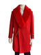 Mens Wool Trench coat - "Red" Color Mens Overcoat - AlbertoNardoniStore