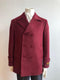 Mens Wool Trench coat - "Red" Color Mens Overcoat - AlbertoNardoniStore