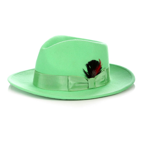 Minimum 20PC Hat To Get this price Call to Place order Wholesale Mens Dress Hats - Green fedora hat - AlbertoNardoniStore