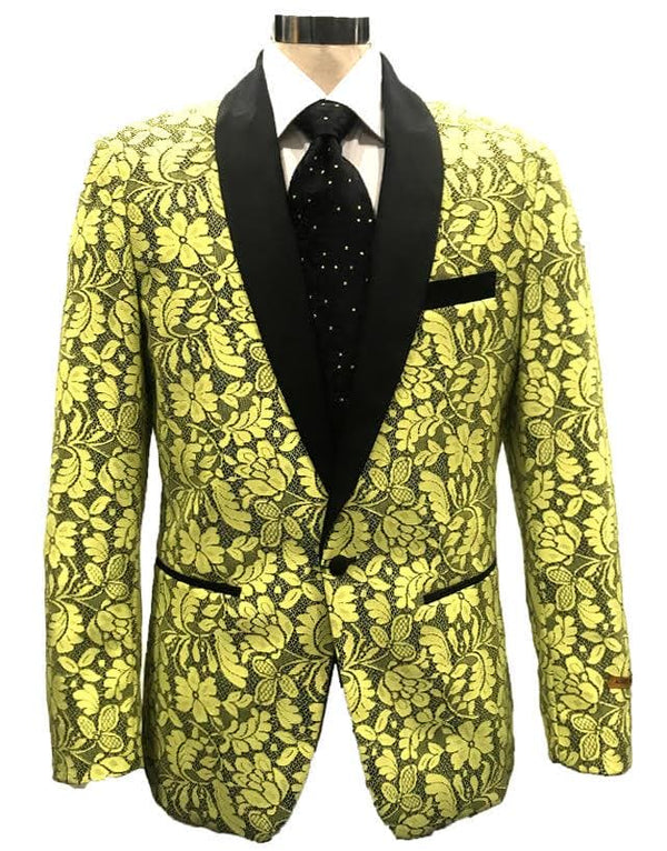 N-116 Yellow - Mens Wholesale Blazers - AlbertoNardoniStore