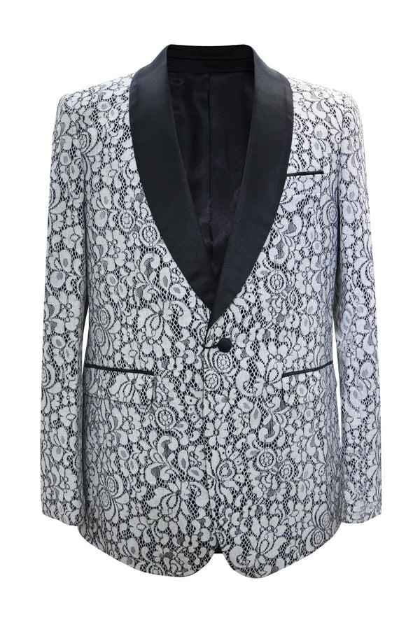 Paisley-502 White - Mens Wholesale Blazers - AlbertoNardoniStore