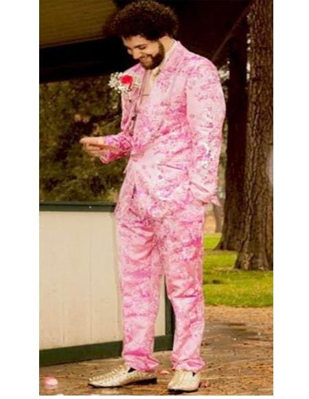 Paisley Suit - Paisley Tuxedo - Floral Suit - Flower Suit - Pink Floral - AlbertoNardoniStore