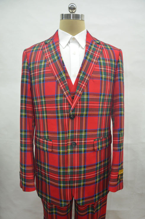 Plaid-235 Red - AlbertoNardoniStore