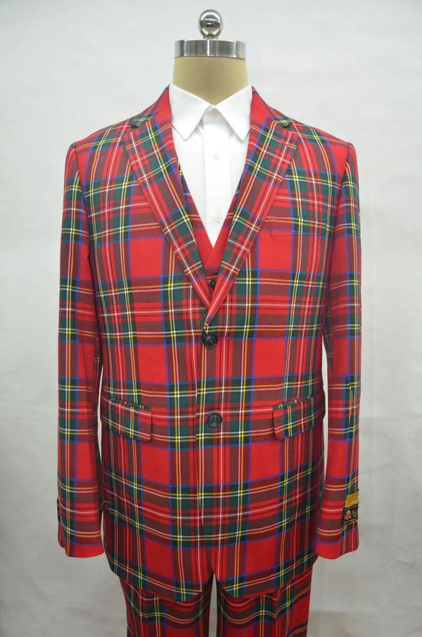 Plaid-235 Red - AlbertoNardoniStore