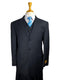 Plus Size Mens Suits - Plus Size Business Suits Black-Pinstripe - AlbertoNardoniStore