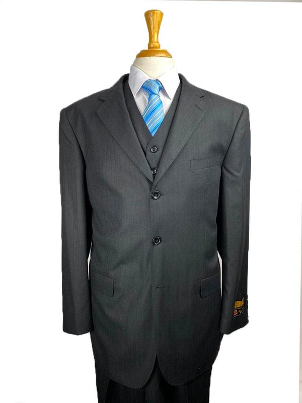 Plus Size Mens Suits - Plus Size Business Suits Black-SS - AlbertoNardoniStore