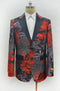 Fashion-9#  Red - Mens Wholesale Blazers - AlbertoNardoniStore