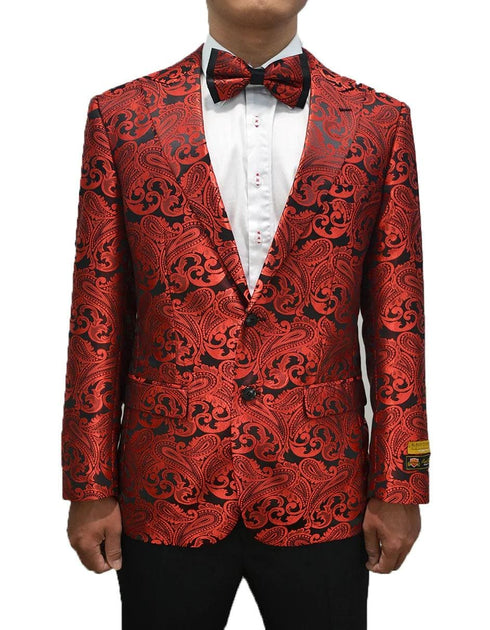 Red Prom Suit - Red Prom Tux - Red Suits For Prom - AlbertoNardoniStore