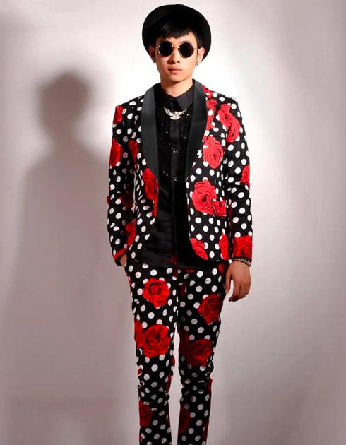 Red Prom Suit - Red Prom Tux - Red Suits For Prom - AlbertoNardoniStore