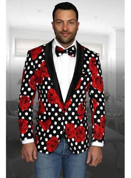 Red Tuxedo Jacket - Mens Red Tuxedo Jacket - AlbertoNardoniStore