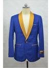 Royal Blue and Gold Tuxedo - AlbertoNardoniStore
