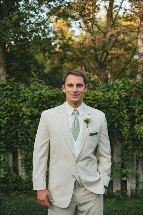 Sage Green Groomsmen Suit - AlbertoNardoniStore