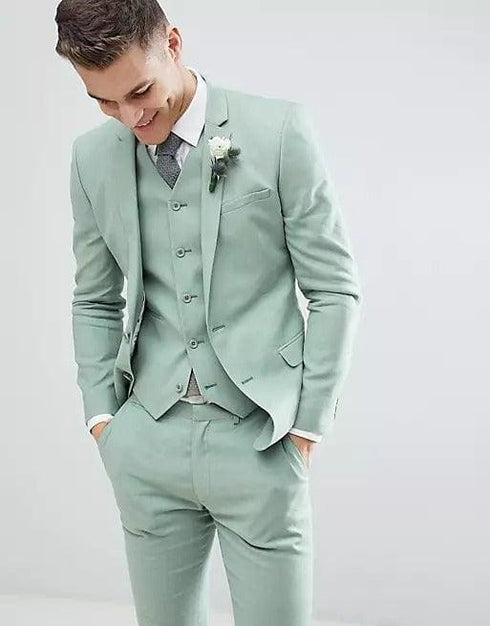 Sage Green Groomsmen Suit - AlbertoNardoniStore