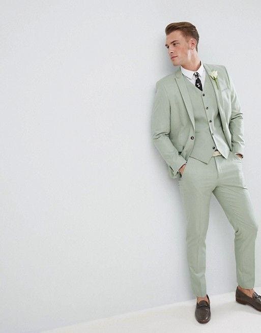 Sage Green Tuxedos - Sage Green Wedding Suit - AlbertoNardoniStore