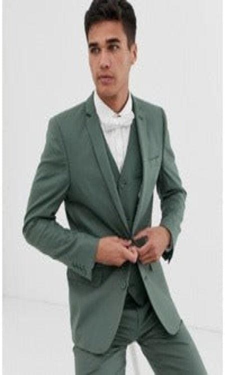 Sage Green Tuxedos - Sage Green Wedding Suit – AlbertoNardoniStore