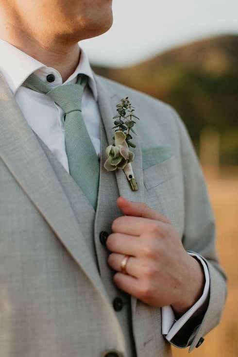 Sage Green Tuxedos - Sage Green Wedding Suit - AlbertoNardoniStore