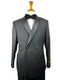 Slim Fit Double Breasted suit - Gray-Tuxedo - AlbertoNardoniStore