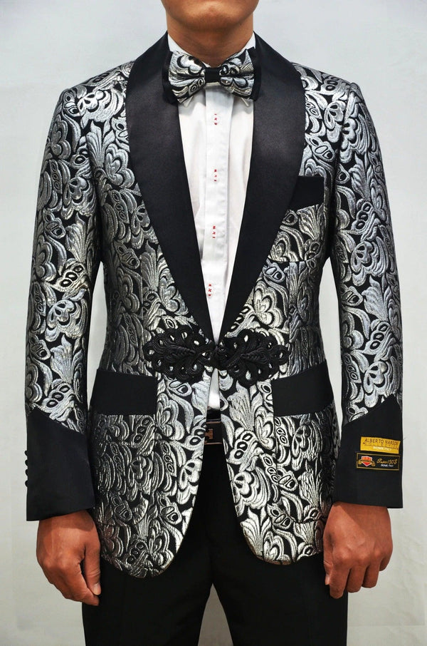 Smoking-2 Black And Silver Blazer - AlbertoNardoniStore