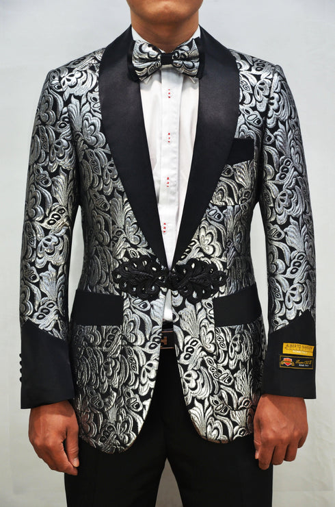 Smoking-2 Black And Silver Blazer - AlbertoNardoniStore