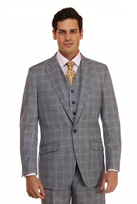 Steel Gray Groomsmen Suits - AlbertoNardoniStore