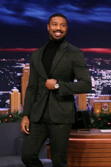 Suit With Turtleneck - Turtleneck With Suit