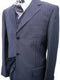 Suits For Big Guys - Suits For Big men Navy.Pinstripe - AlbertoNardoniStore