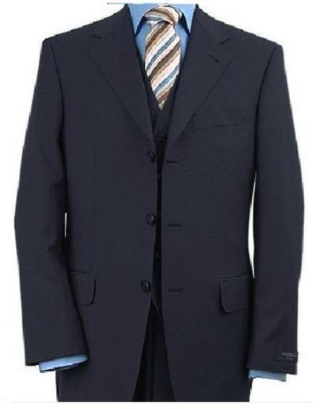 Suits For Big Guys - Suits For Big men Navy - AlbertoNardoniStore