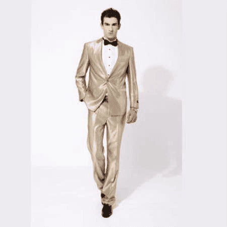 Tan 3 Piece Suit - Tan Three Piece Suit - AlbertoNardoniStore