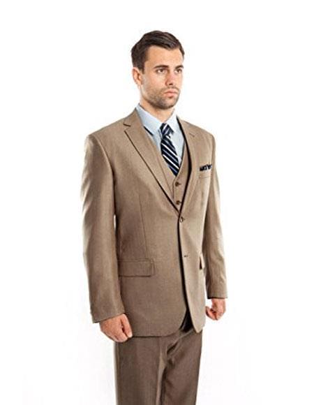 Tan Linen Blazer - Mens Tan Linen Blazer - AlbertoNardoniStore