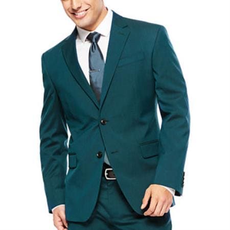 Teal Suit - Dark Teal Suit - Teal Blue Suit - AlbertoNardoniStore