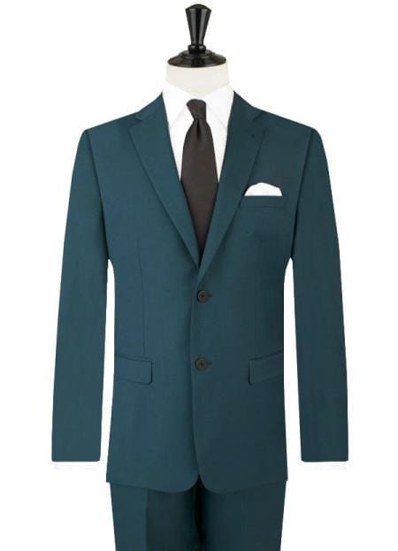 Teal Suit - Dark Teal Suit - Teal Blue Suit - AlbertoNardoniStore