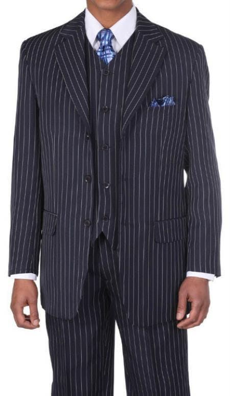 Three button suit - Mens 3 Button Suits - AlbertoNardoniStore