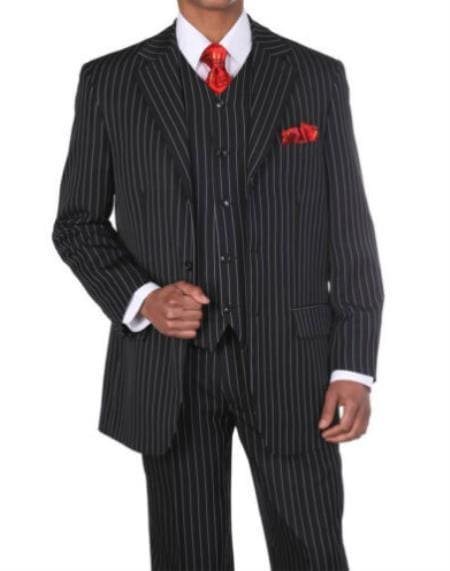 Three button suit - Mens 3 Button Suits - AlbertoNardoniStore