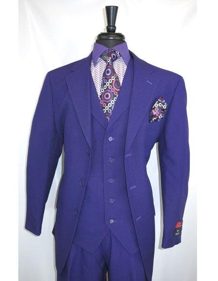 Three button suit - Mens 3 Button Suits - AlbertoNardoniStore