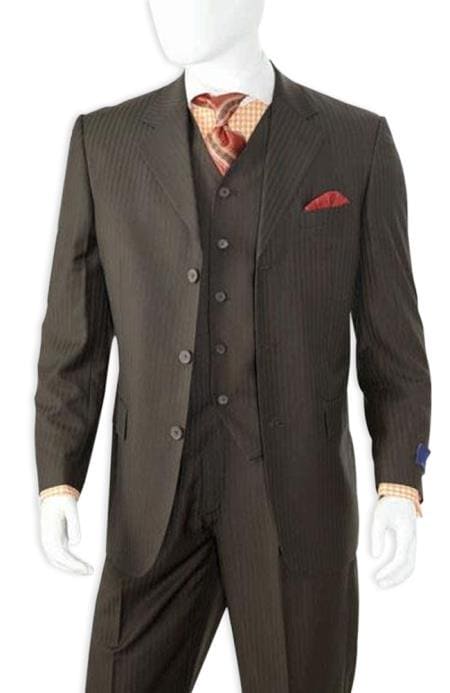 Three button suit - Mens 3 Button Suits - AlbertoNardoniStore