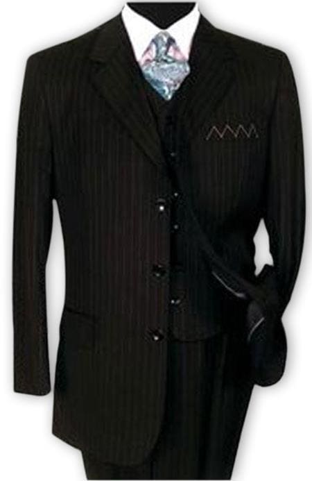 Three button suit - Mens 3 Button Suits - AlbertoNardoniStore