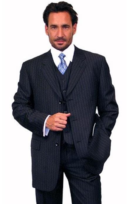 Three button suit - Mens 3 Button Suits - AlbertoNardoniStore