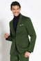 Turtleneck Olive Suit (Jacket + Pants + Sweater) - AlbertoNardoniStore