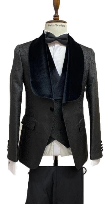 Tuxedo Jacket For Sale - Black Tuxedo Jacket - AlbertoNardoniStore