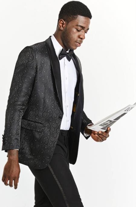 Tuxedo Jacket For Sale - Black Tuxedo Jacket - AlbertoNardoniStore