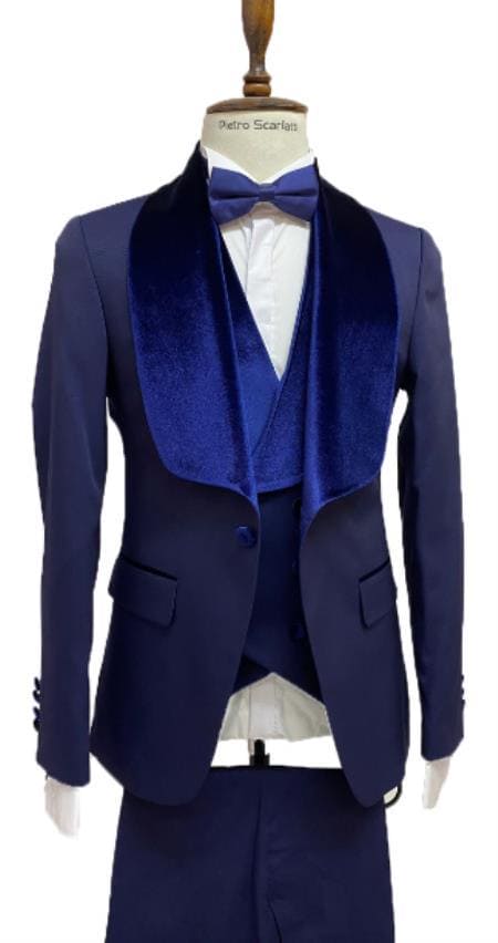 Tuxedo Jacket For Sale - Blue Tuxedo Jacket - AlbertoNardoniStore