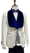 Tuxedo Jacket For Sale - Ivory & Blue Tuxedo Jacket - AlbertoNardoniStore