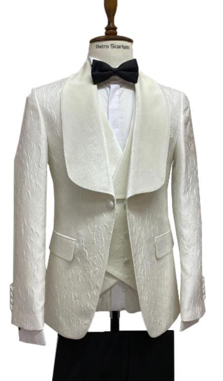 Tuxedo Jacket For Sale - Ivory Tuxedo Jacket - AlbertoNardoniStore