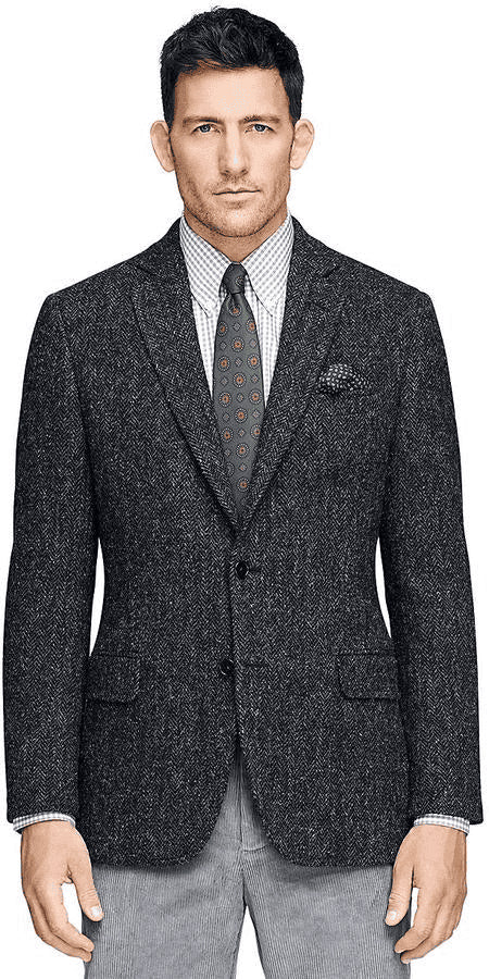 Tweed Sportscoats - Tweed Blazer | Black - AlbertoNardoniStore